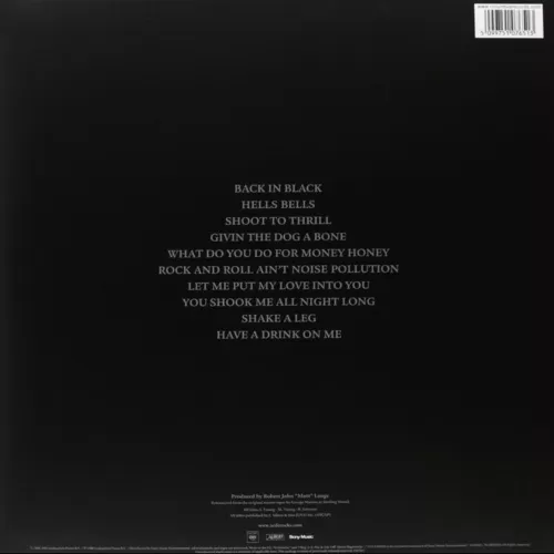 AC/DC – Back in Black (LP)