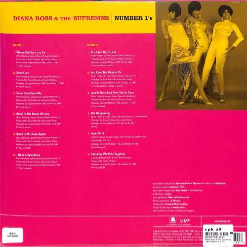 Diana Ross & The Supremes – Number 1's [2LP]
